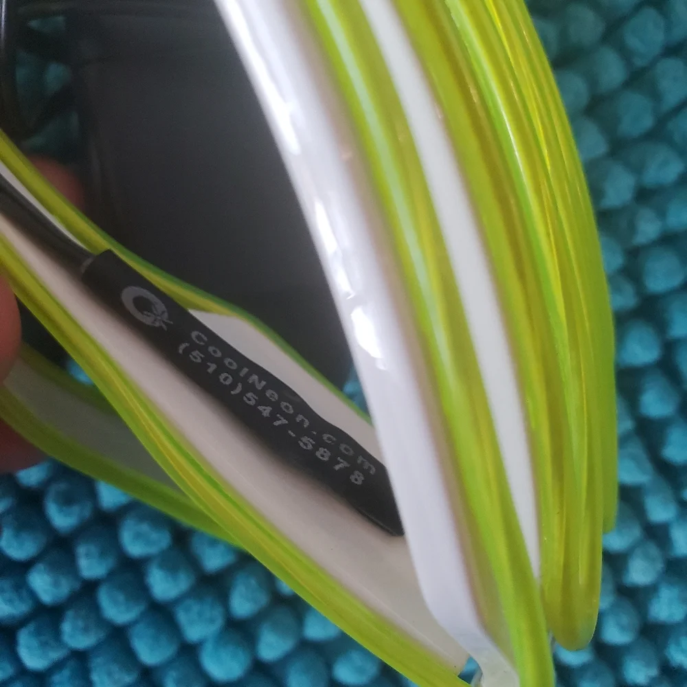 Shutter EL Wire Neon Rave Glasses Flashing LED Sunglasses
